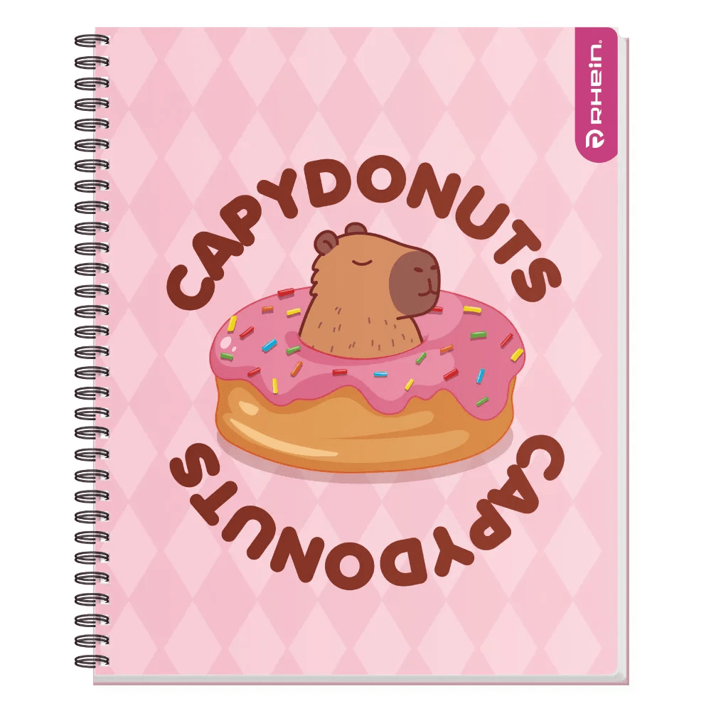 Cuaderno Universitario Mat 7mm 100Hjs Capybara Rhein2