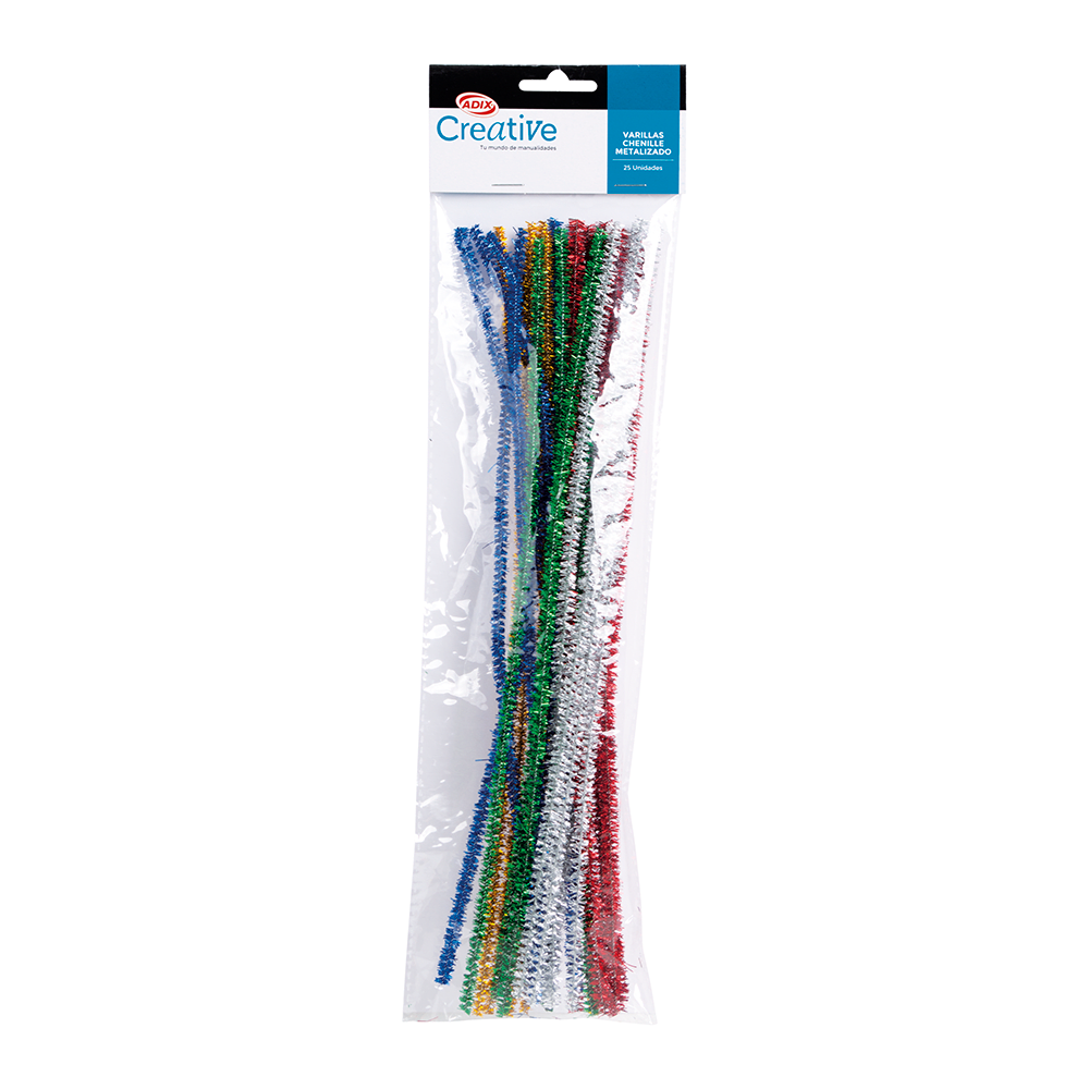 Varilla Chenille/Limpiapipas 25Un Metalizada1