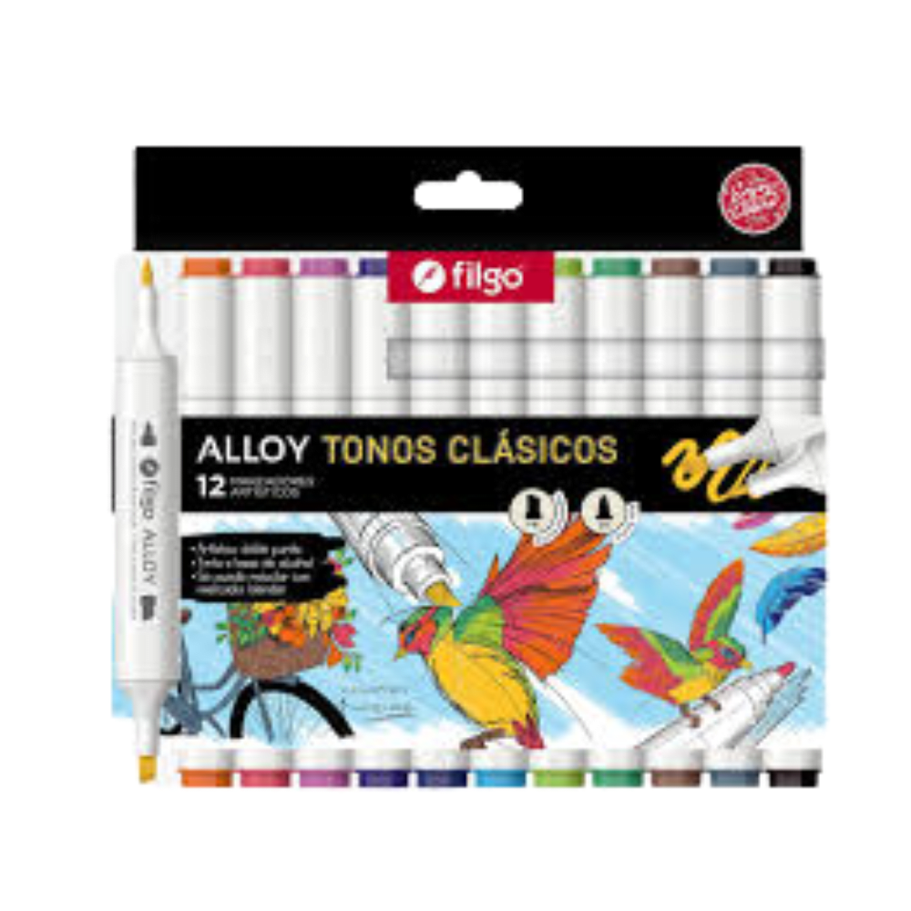 Marcador Alloy 12Un Doble punta 5