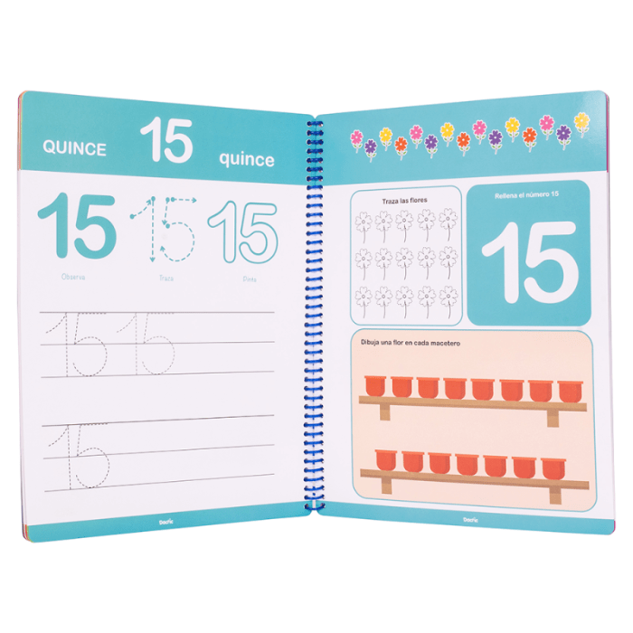 Libro Aprendo A Escribir Borrable Los Numeros 1 Al 201