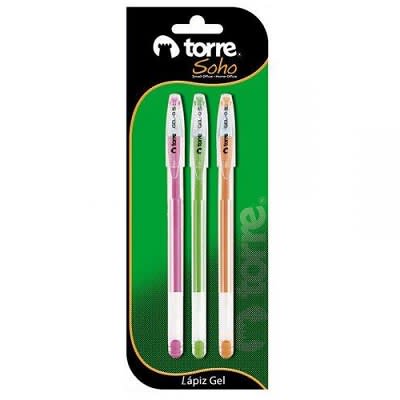 Lapiz Gel 0.8 Amarillo Torre1