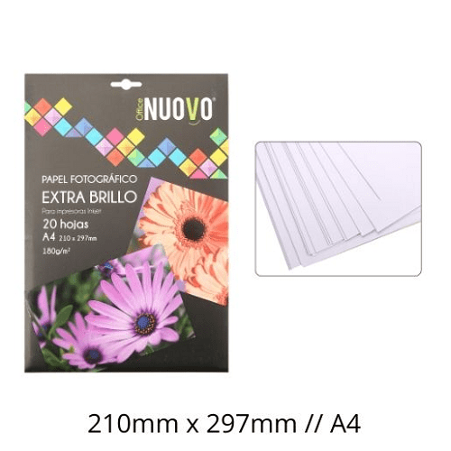 Papel Fotografico 180Grs 20Hj Extra Brillo1