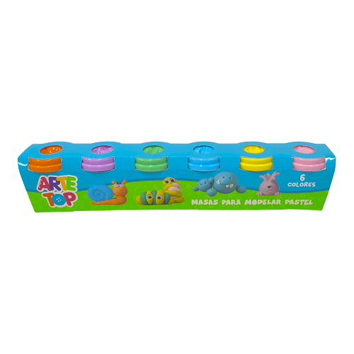 Masa Para Modelar (Tipo Playdoh) 06 Colores1