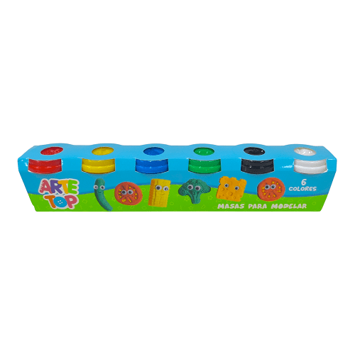 Masa Para Modelar (Tipo Playdoh) 06 Colores2