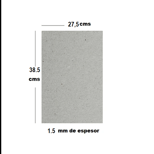 Carton Piedra 1.5Mm 27.5x38.5Cm1