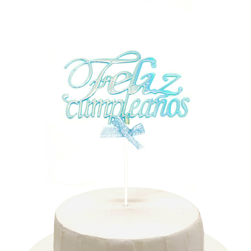 Topper Para Torta Feliz Cumpleaños Glow1