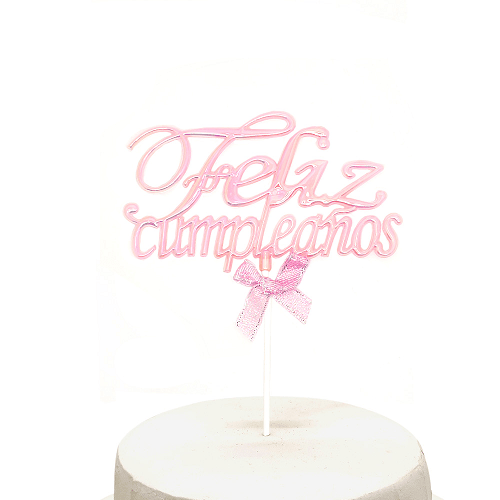 Topper Para Torta Feliz Cumpleaños Glow2