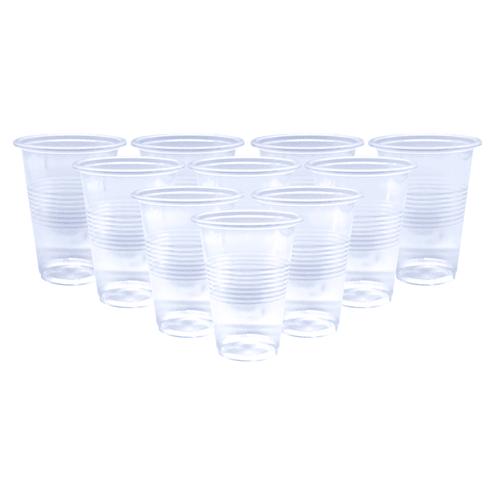 Set Vasos Plastico 10Un 500ML Transparente1