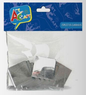 Espejitos Cuadrados 10Pcs 2.5X2.5Cms1