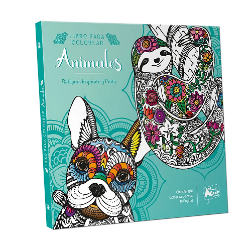 Libro De Mandala 27.5x21.5 Animales1