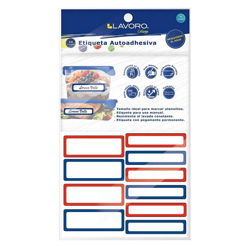 Etiqueta Escolar 10 Unidades resistente al agua 2 medidas1