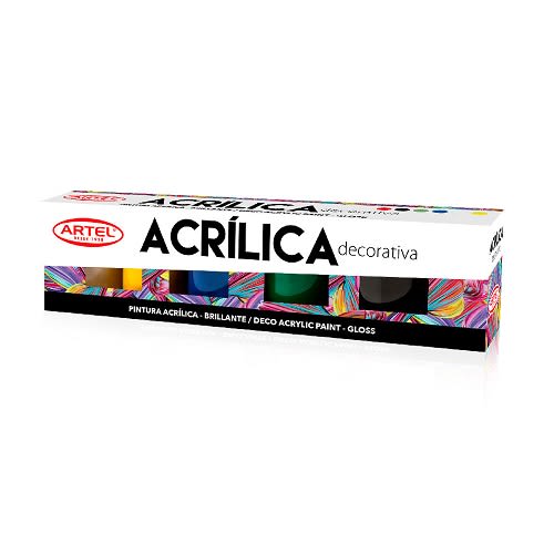 Set Pintura Acrilica 06Un 15Ml1