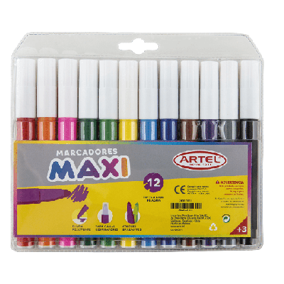Lapiz Scripto Jumbo 12 Colores Maxi Artel1