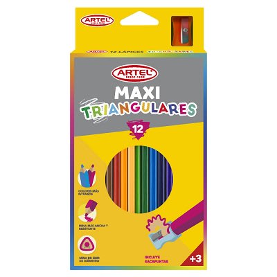 Lapiz Color Jumbo 12 Un Largo Maxi1