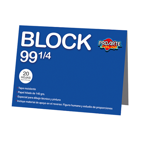 Block Dibujo 1/4 Gigante Nro 99 140Grs 20Hj1