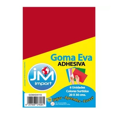 06Un Goma Eva Lamina 20X30 Surtida Adhesiva1