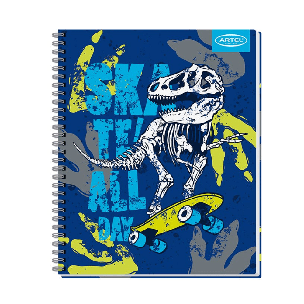 Cuaderno Universitario 7mm 100Hjs Dino Artel4