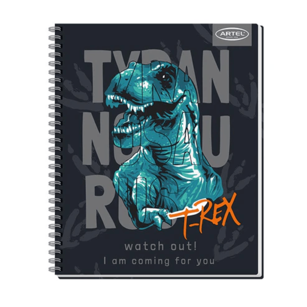 Cuaderno Universitario 7mm 100Hjs Dino Artel3