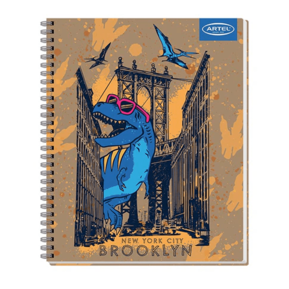 Cuaderno Universitario 7mm 100Hjs Dino Artel1