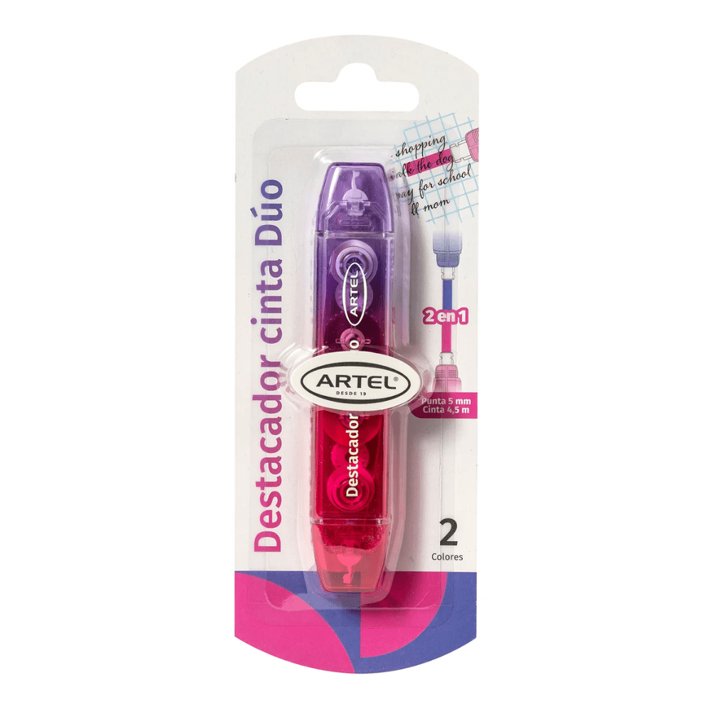 Destacador Cinta Duo Artel2