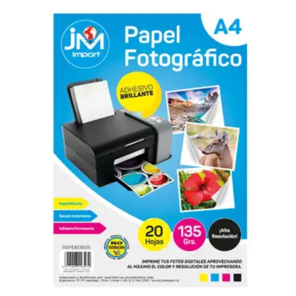 Papel Fotografico Adhesivo 135Gr 20Hj1