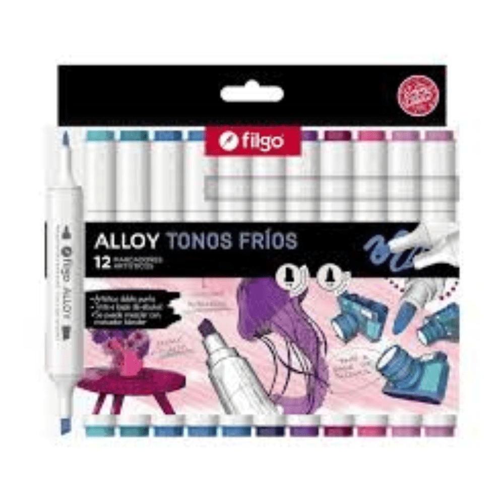 Marcador Alloy 12Un Doble punta6