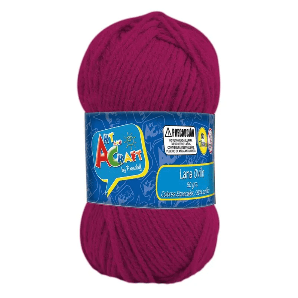 1 Unidad Ovillo Lana 50Grs Colores Basicos4