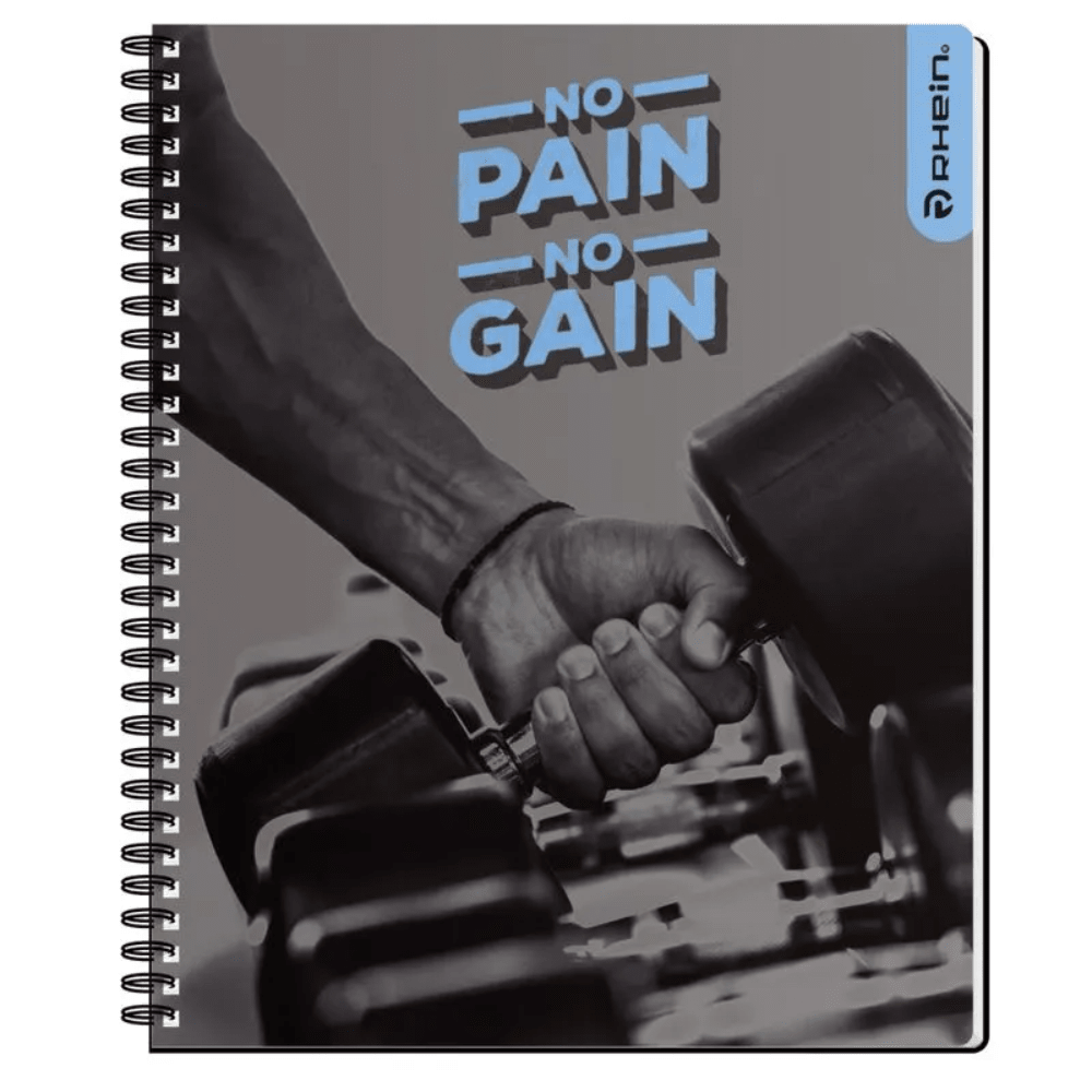 Cuaderno Universitario Mat 7mm 100Hjs Gym Bro Rhein2