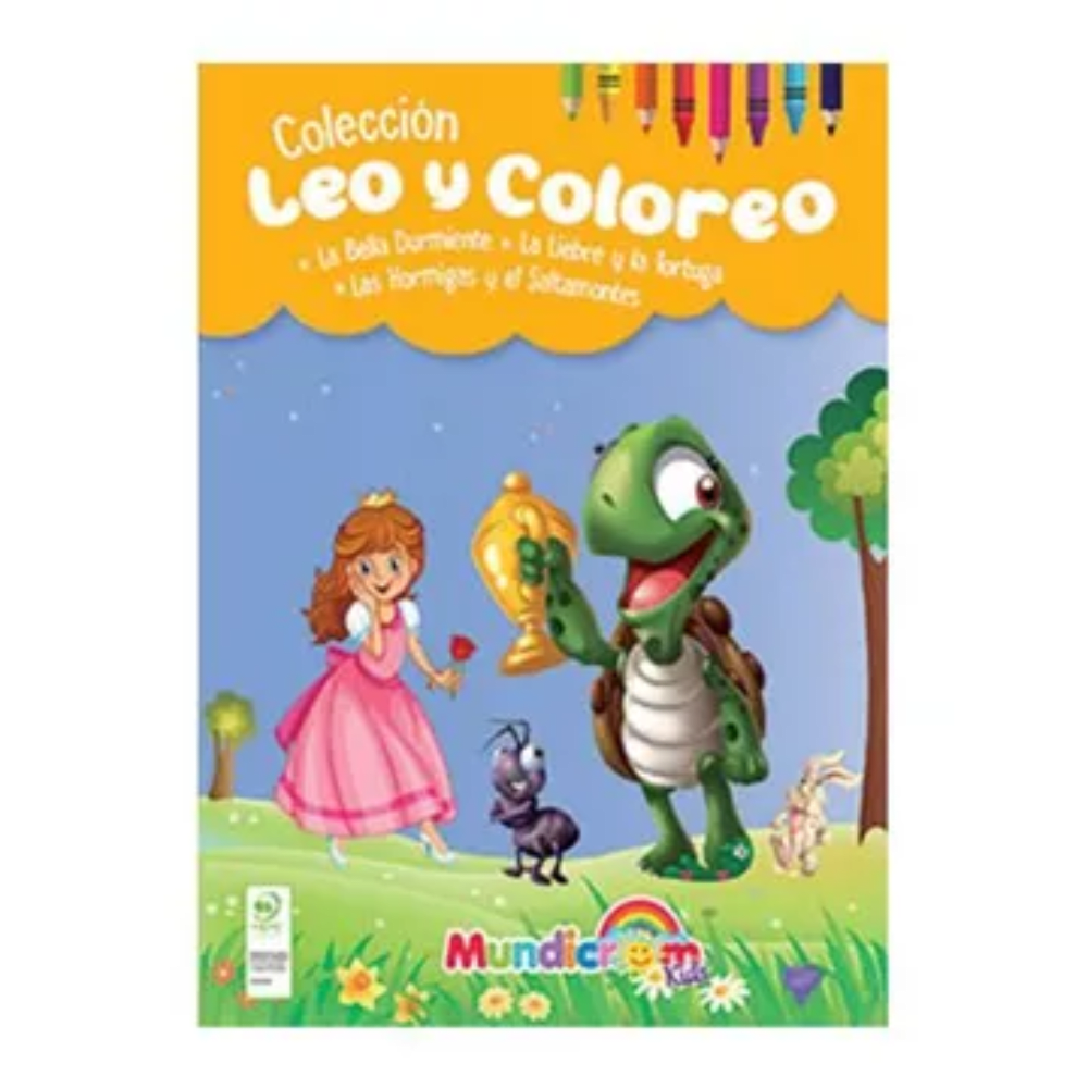Libro De 3 Cuento Leo y Coloreo La Bella/LaLiebre/LasHormigas1