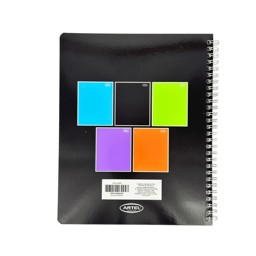 Cuaderno Universitario 7mm 100Hj Lisos Artel1