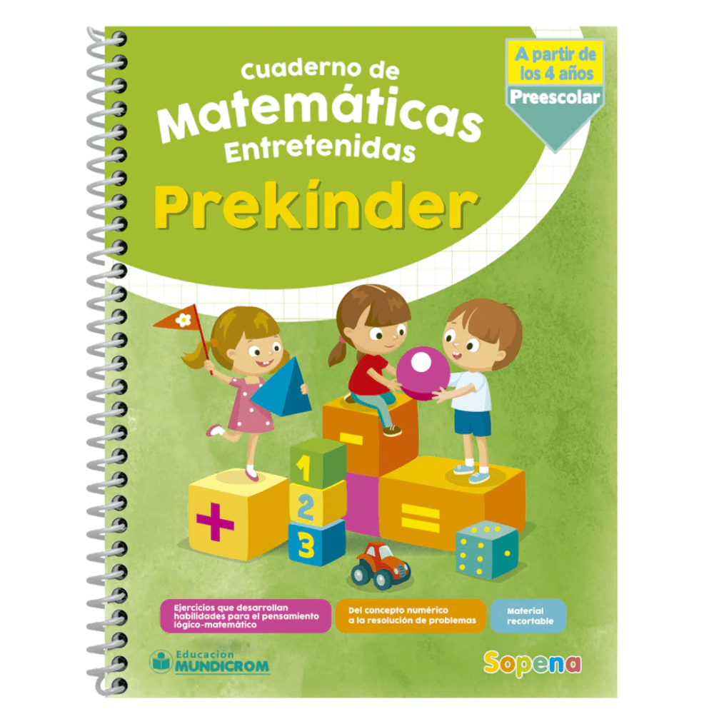 Cuaderno de Matematicas Entretenida Prekinder Sopena1