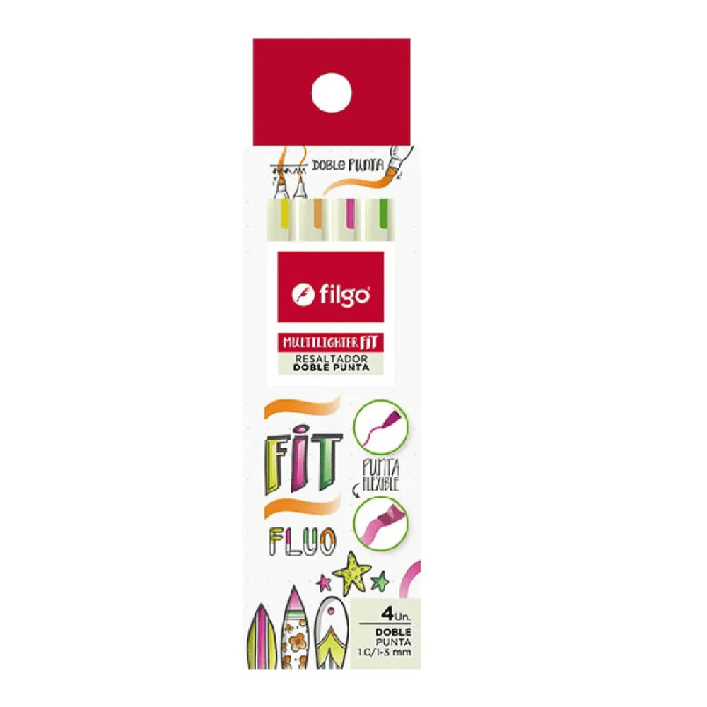 4Un Destacador Multilighter Fit Doble Punta Filgo1