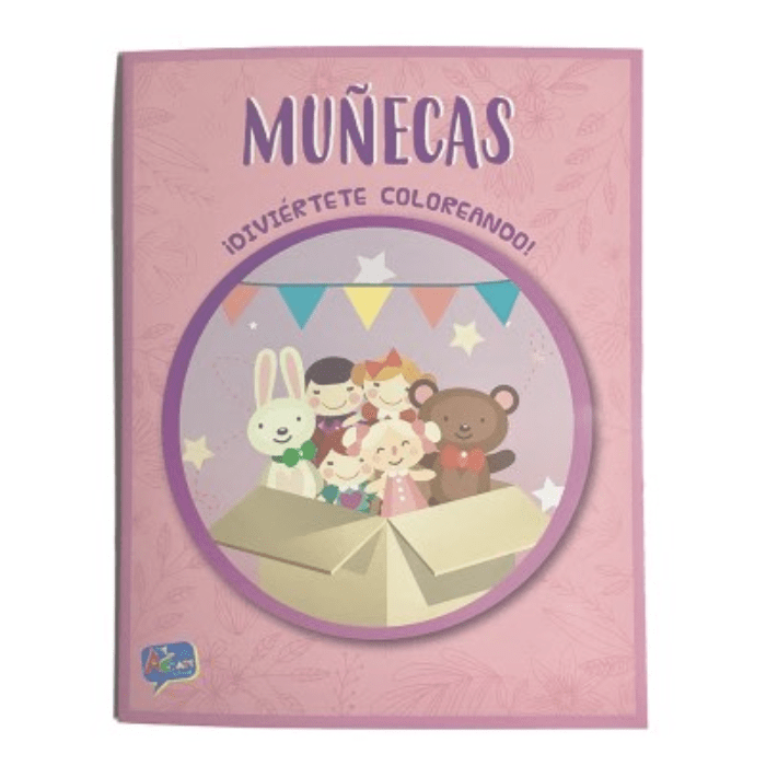 Libro para Colorear Muñecas 16Pag 27.5x21.51