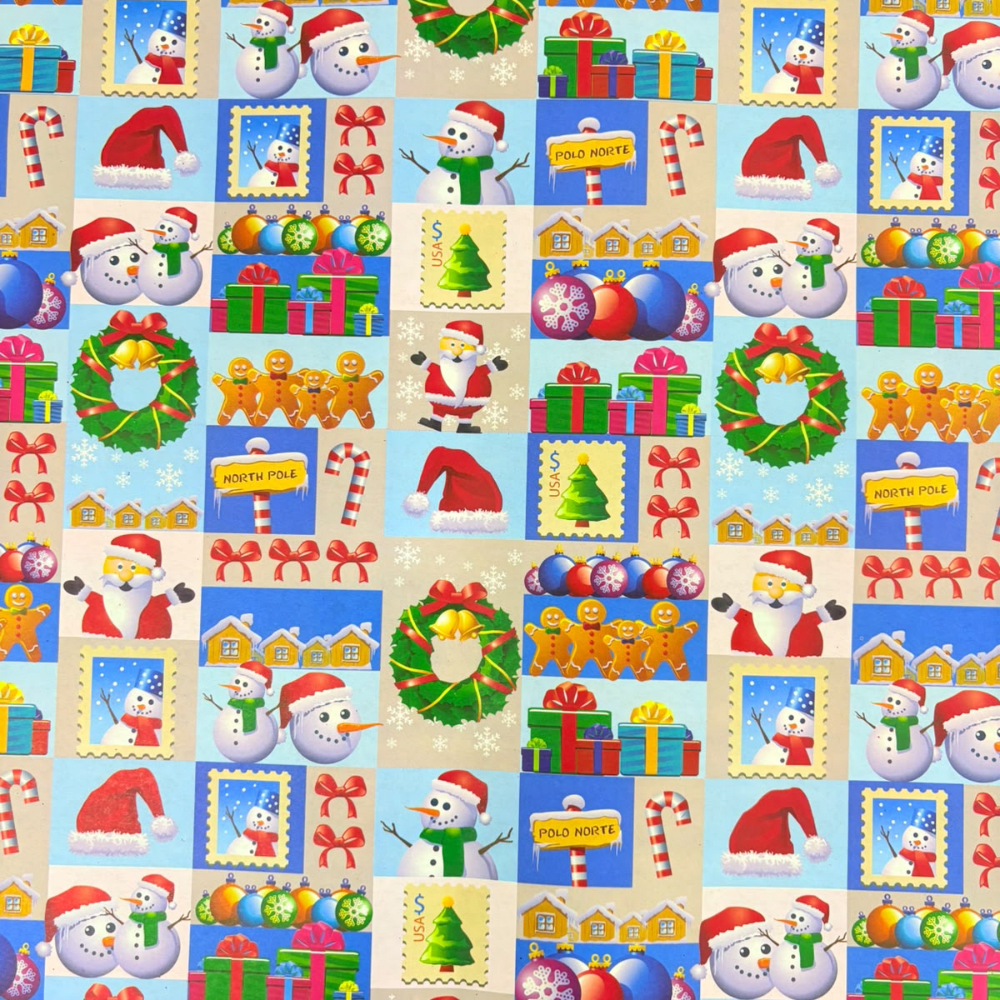Pack 30 Papel de Regalo Navidad 10Dis Surt2