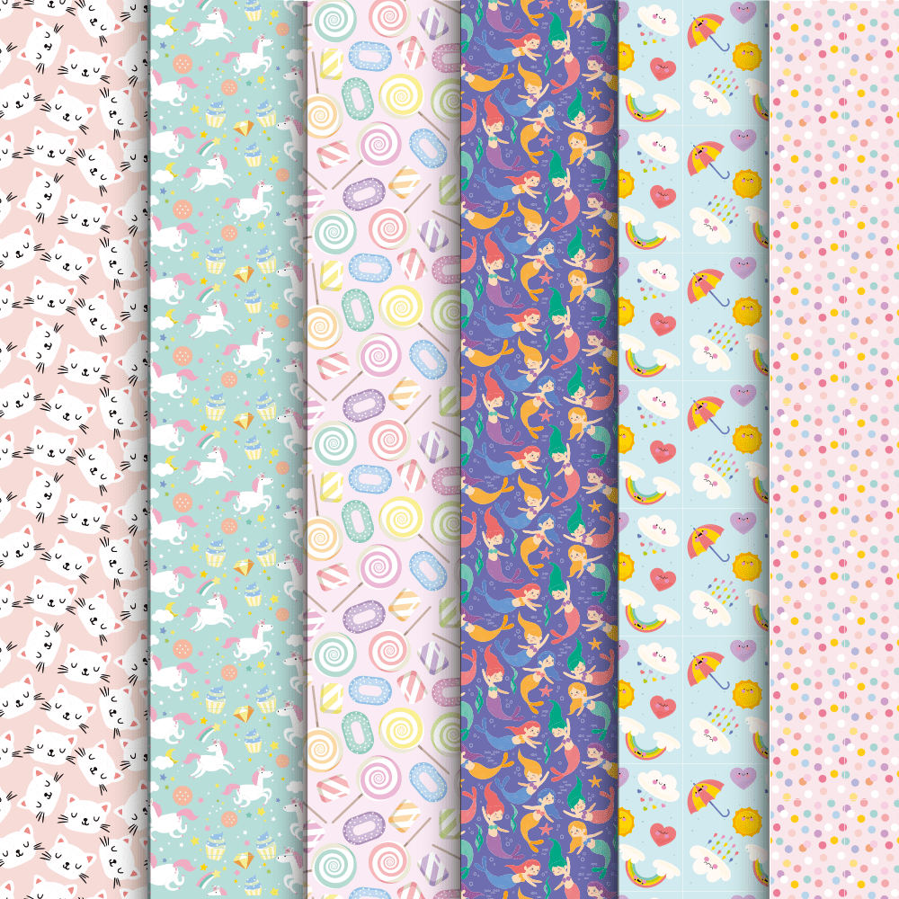 Pack 60 Papel de Regalo Toda Ocasión Diseños Surtidos3