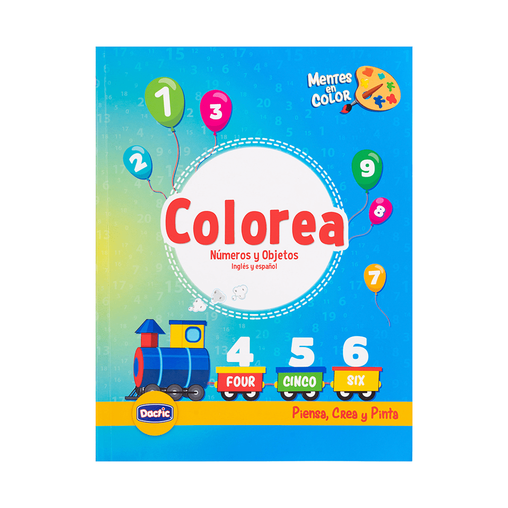 Libro para Colorear 50Pag Numero y Objeto1