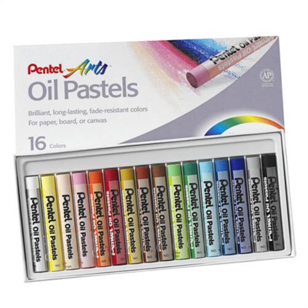 Set 16 Col Pastel Oil Pentel1