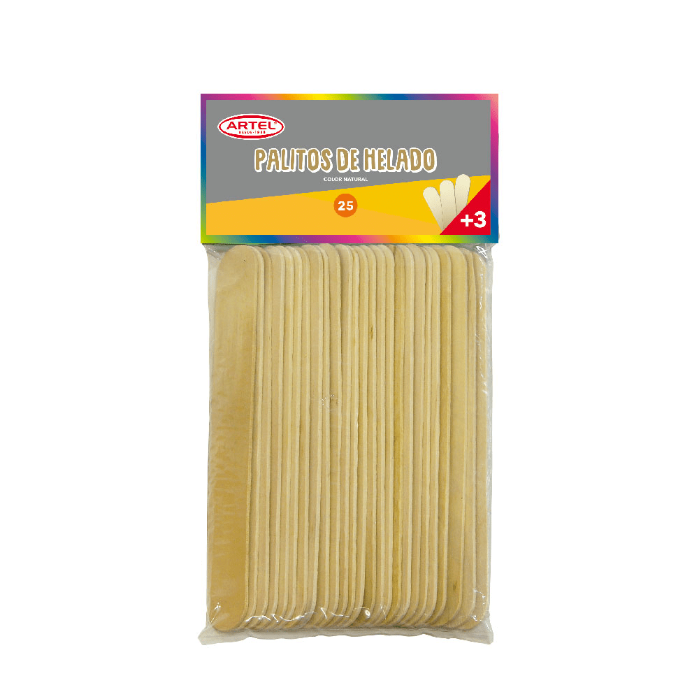 Palito Helado Jumbo Natural 25Un1
