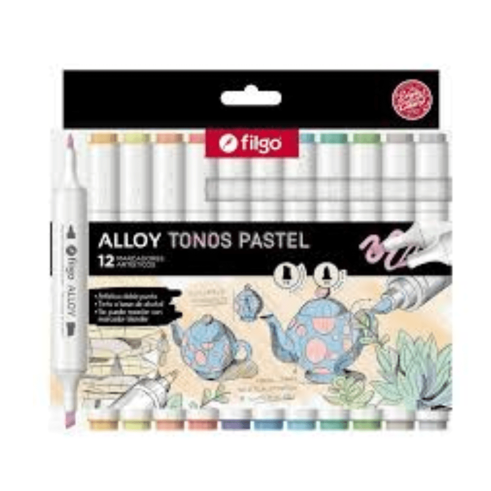 Marcador Alloy 12Un Doble punta4