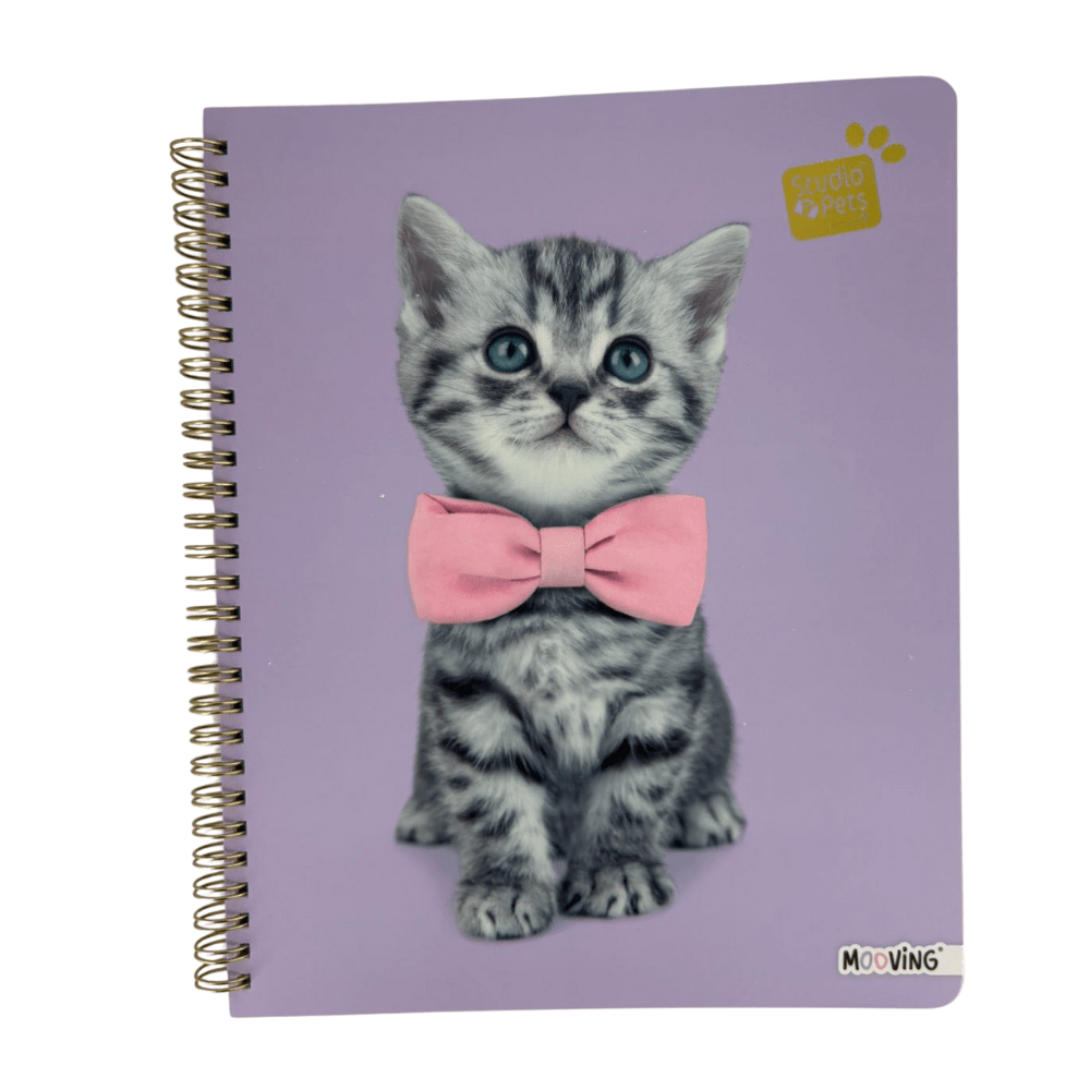 Cuaderno universitario Mat 7Mm 100Hjs Studio Pets Mooving3