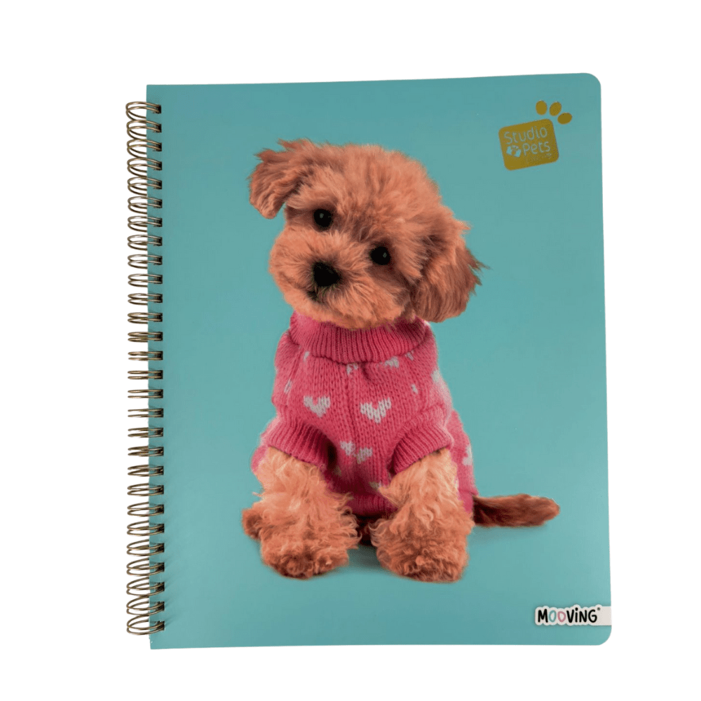 Cuaderno universitario Mat 7Mm 100Hjs Studio Pets Mooving4