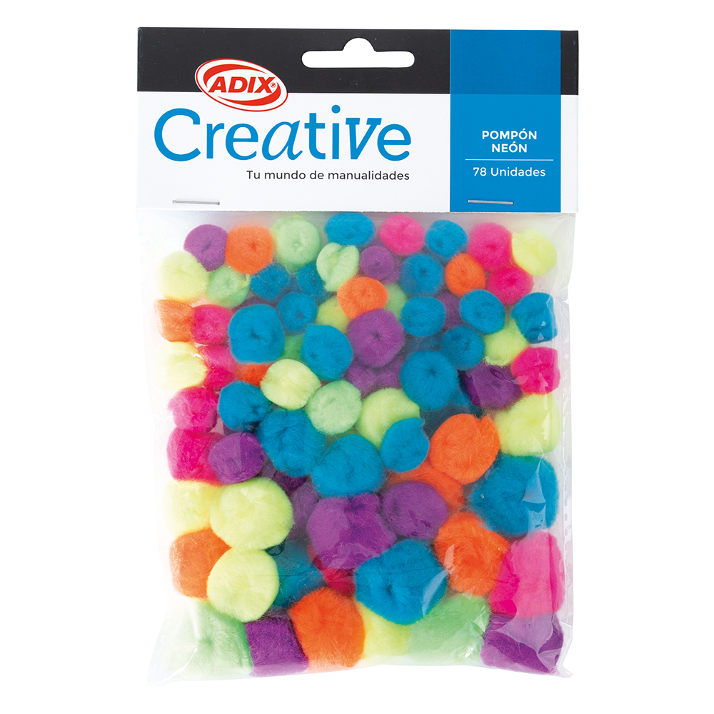 Pompon Surtido Neon 78Un1