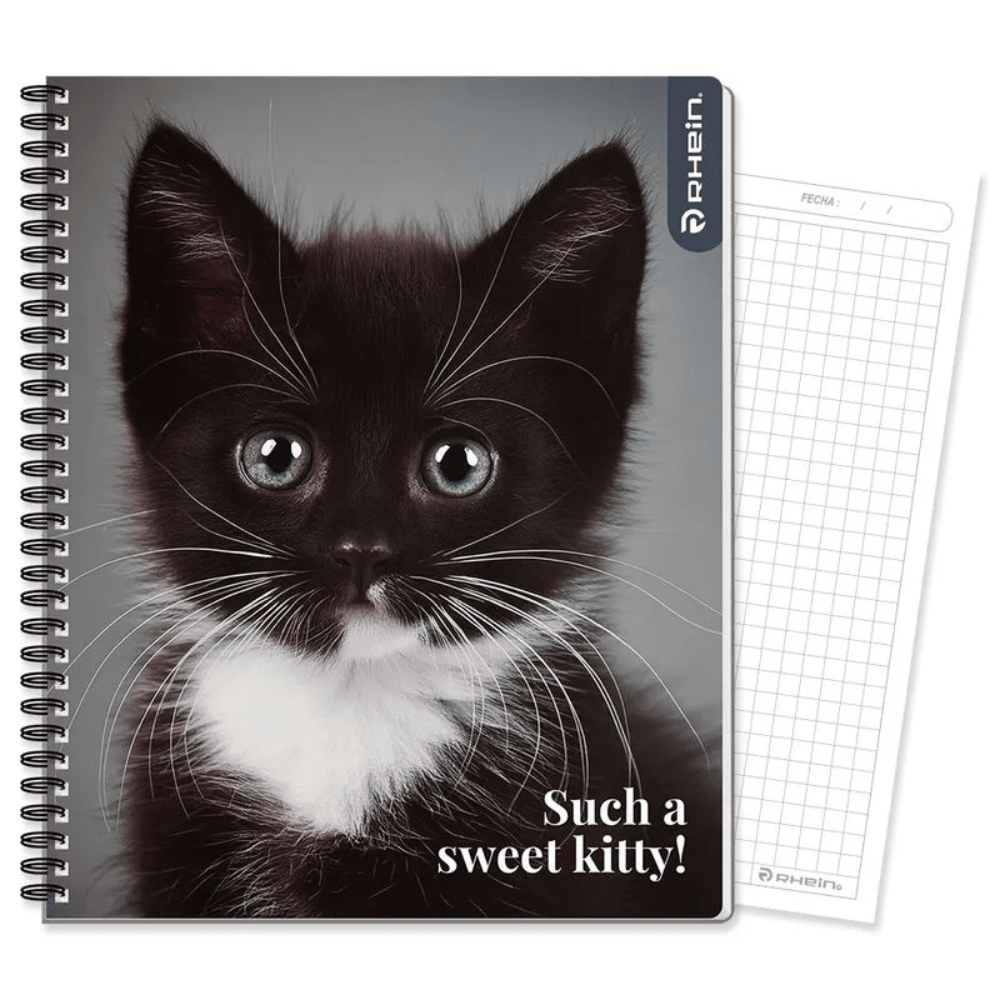 Cuaderno Universitario Mat 7mm 100Hjs Puppies Rhein1