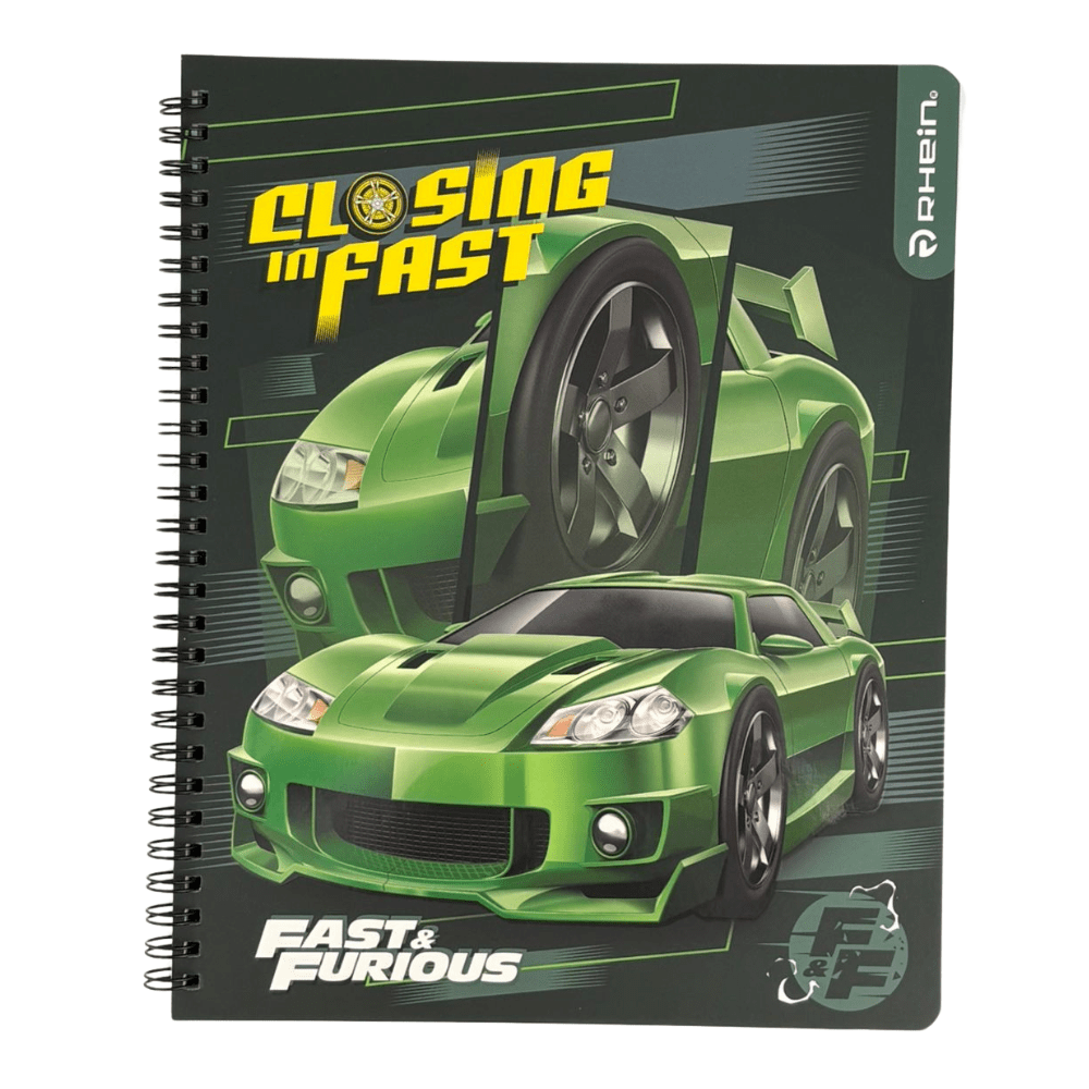 Cuaderno Universitario Mat 7mm 100Hjs Rapido&Furioso Rhein4