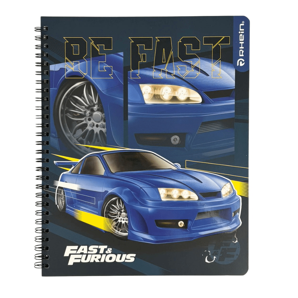 Cuaderno Universitario Mat 7mm 100Hjs Rapido&Furioso Rhein2
