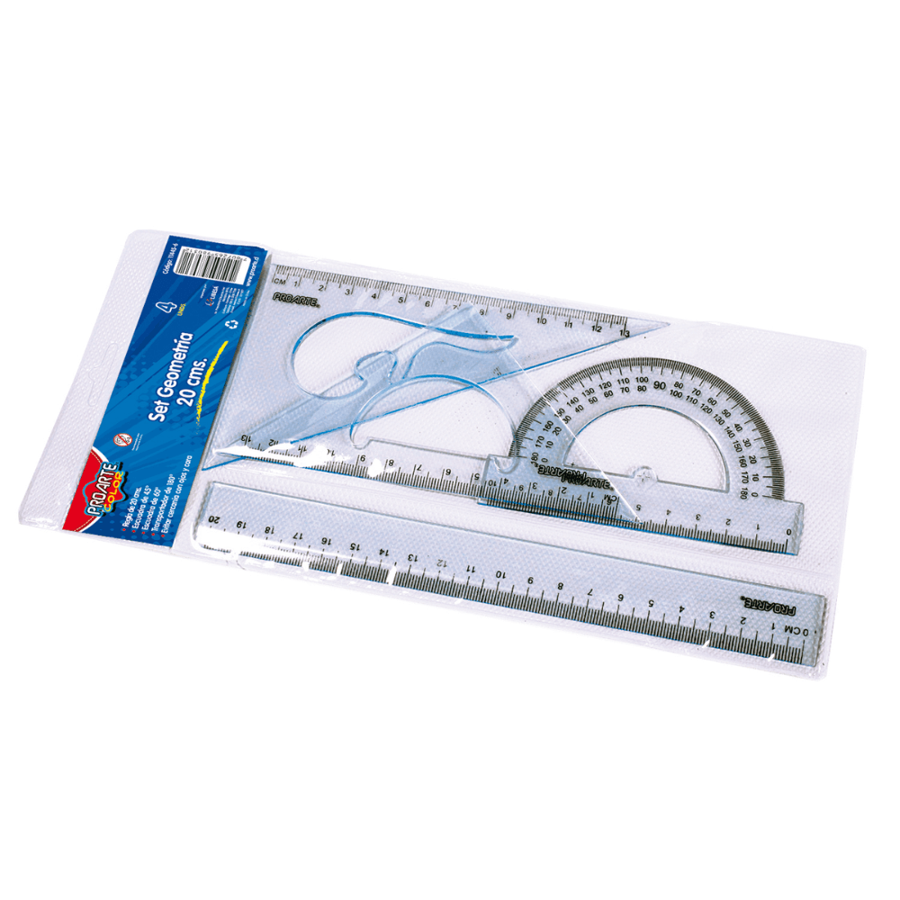 Set Geometria (Reglas) 20Cm1