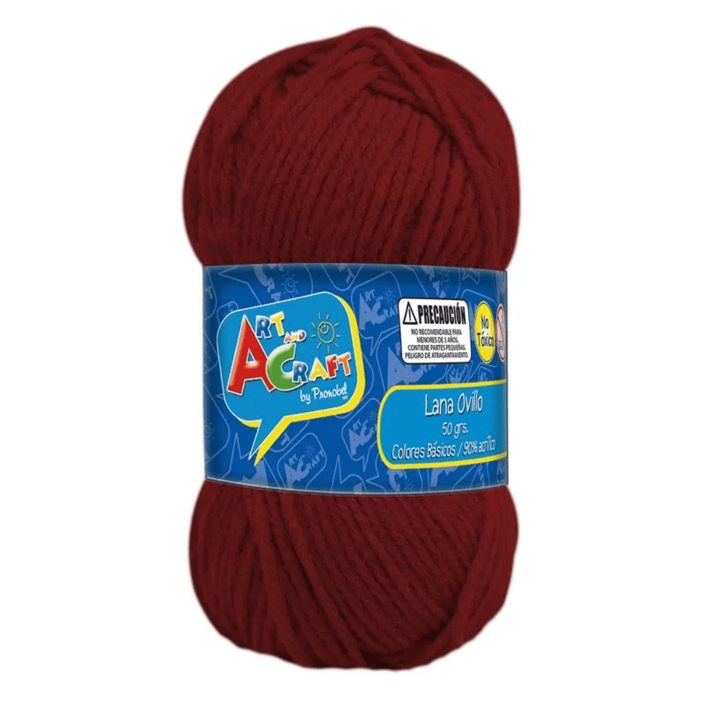 1 Unidad Ovillo Lana 50Grs Colores Basicos3