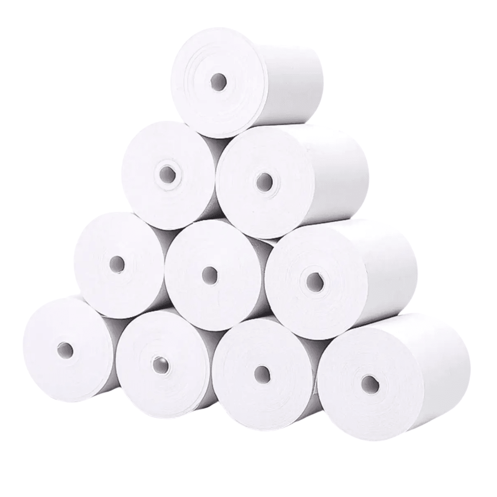 10 Rollo Papel Termico 80X80Mm 65Gr1