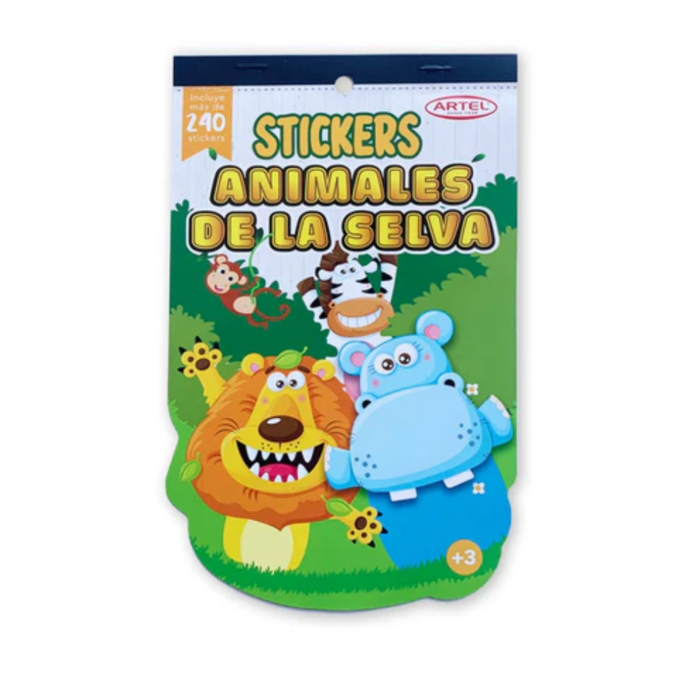 Stickers Block De 240 Stickers Animales De La Selva1