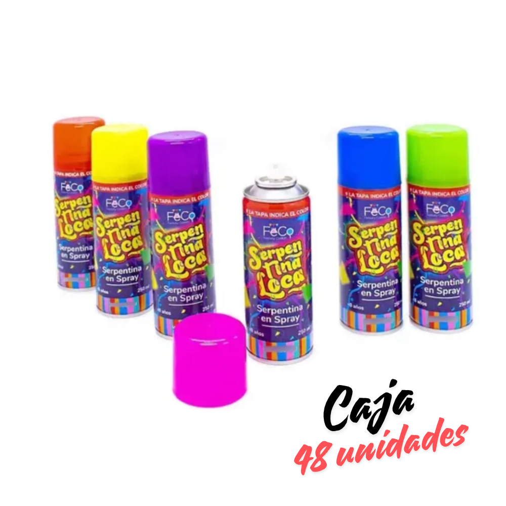 Pack 48 Serpentinas Colores Surtidos1